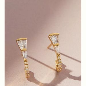 NWT rocker triangle post earrings